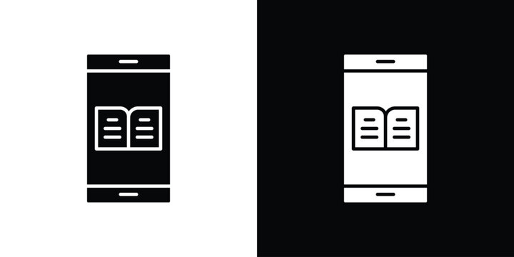 Ebook icon vector, Symbol, logo illustrations