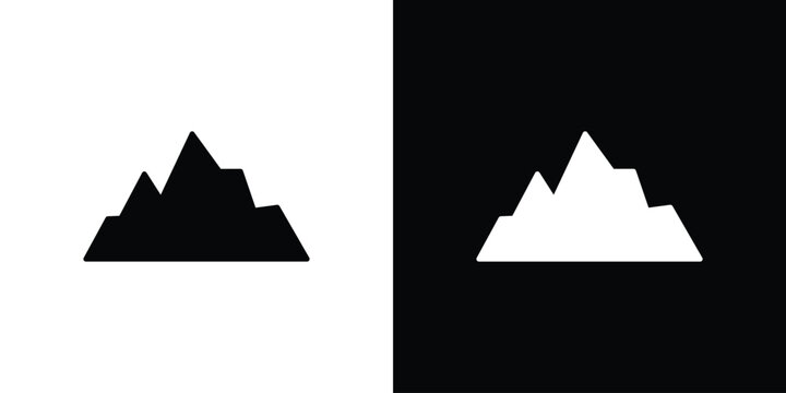 Mountain icon vector, Symbol, logo illustrations