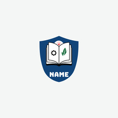 3854 educational logo school college university learning institute book academy organization