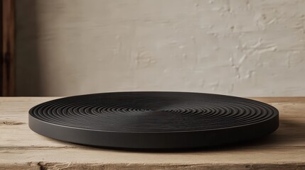 Elegant Spiral Plate Design in Minimalist Style for Home Decor