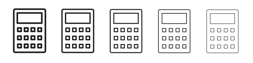 Calculator icon vector, Symbol, logo illustrations