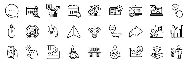 Online rating, 5g wifi and Product knowledge line icons pack. Share, Message, Paper plane icons. Checkbox, Teamwork, Consolidation web icon. Medical calendar, Dollar rate, Card pictogram. Vector