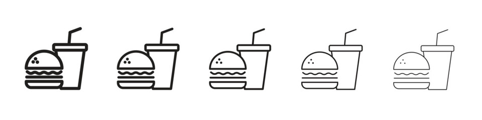 Fast food icon vector, Symbol, logo illustrations