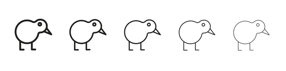 Kiwi bird icon vector, Symbol, logo illustrations