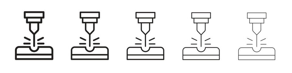 Laser machine icon vector, Symbol, logo illustrations