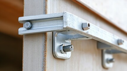 Metal Sliding Door Track System with Roller Mechanism Close-up