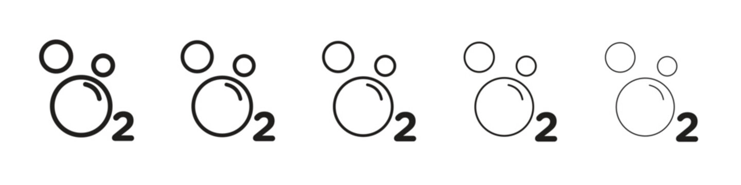 Oxygen O2 icon vector, Symbol, logo illustrations