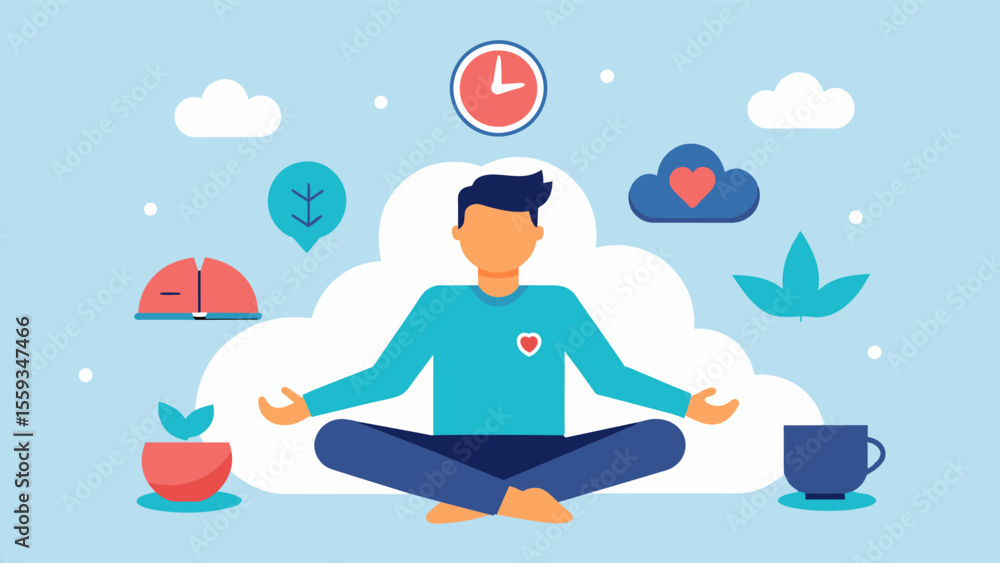 Aufkleber stress management techniques a visual representation of different stress management techniques such 