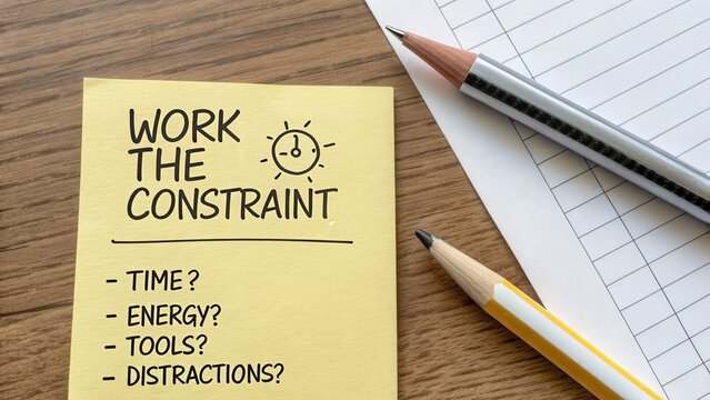 Focus on Work Constraints for Productivity Improvement and Efficiency