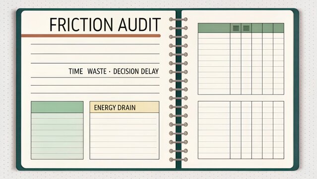 Friction Audit Template for Effective Time Management and Analysis