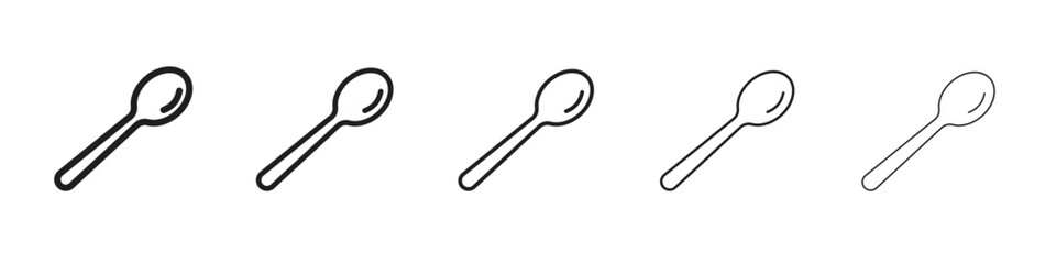 Spoon icon vector, Symbol, logo illustrations