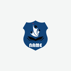 3917 educational logo school college university learning institute book academy organization