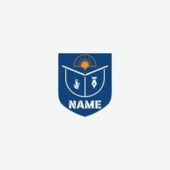Fototapeta premium 3978 educational logo school college university learning institute book academy organization