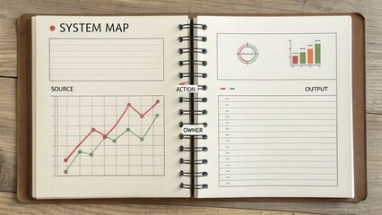 System Map Visualization in Notebook Showing Data Analysis Layout