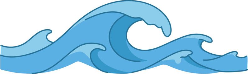 파도 벡터 일러스트