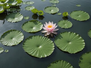 Floating Lotus Leaves	

