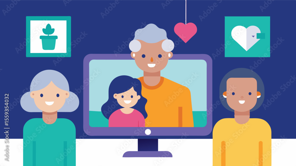 Poster a video monitoring system that allows caregivers to keep an eye on their loved one with dementia whi