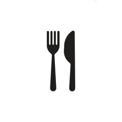 Fork and knife icon vector.
