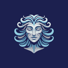 Mystical Goddess Head Icon