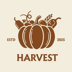 Vintage Harvest Pumpkin Basket