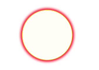 red circle with reflection