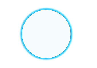 Blue Glowing Circle, Abstract Ring, and Light Effect Design