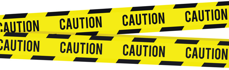 Warning signs and symbols in yellow and black - Vector illustration