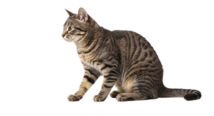 Tabby Cat Profile View 4.