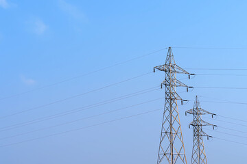 high voltage tower. high voltage power lines
high voltage power line. Pole