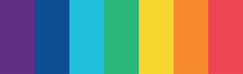 Fototapeta premium Abstract multicolored rainbow colors, 7 shades, pattern - Vector illustration