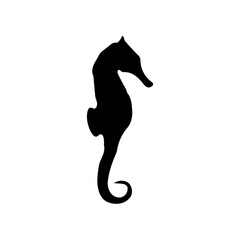 seahorse glyph icon