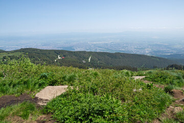 Obraz premium Spring Landscape of Vitosha Mountain, Bulgaria