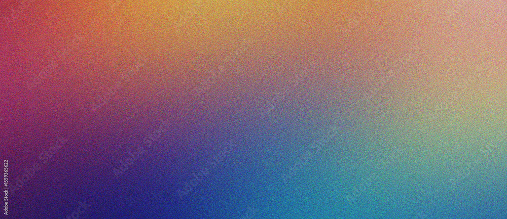 Poster cyan, mint and khaki stylish gradient noise texture effect