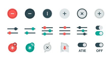 A blue envelope and a blue bell notification icon isolated on a white background in a digital design