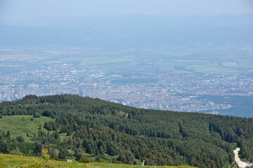 Obraz premium Spring Landscape of Vitosha Mountain, Bulgaria