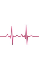 Heart Rate Monitor EKG Line Graphic Design, Medical Illustration