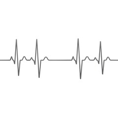 ECG Heartbeat Line Graphic Medical Illustration of Cardiac Rhythm