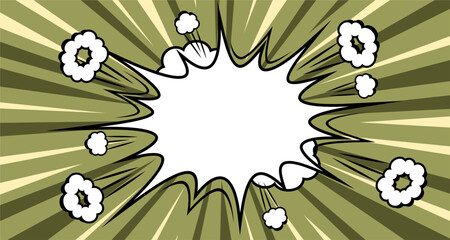 Blank retro comic background style 