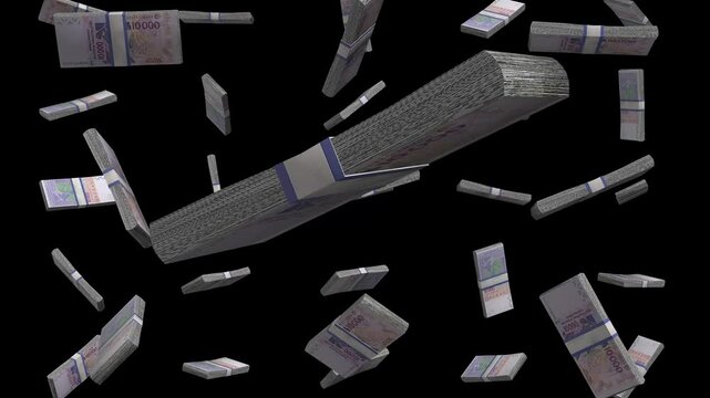 Exploring the dynamics of 10000 CFA franc banknotes in West Africa