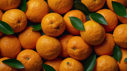 Vibrant close-up of juicy orange slices creating a bright and fresh background texture.