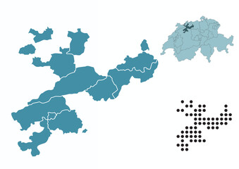 Set maps of Solothurn canton