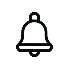 Simple Outline Style Bell Alert Notification Alarm Reminder Icon