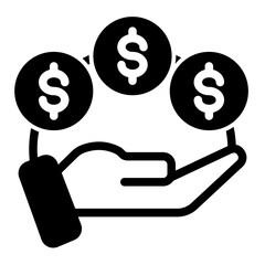 Sales Commission and Cash Reward Icon (Mixed style)