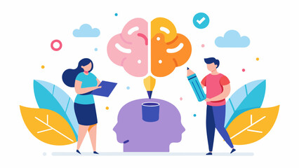 Creative Writing Group Writing promotes brain health by stimulating imagination and creativity and joining a community writing group allows you to share your work receive feedback. Vector illustration