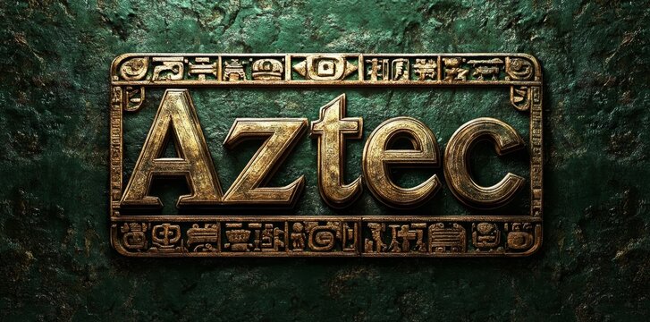 Editable text effect resembling an Aztec ruin, with additional styles for Maya and Peru