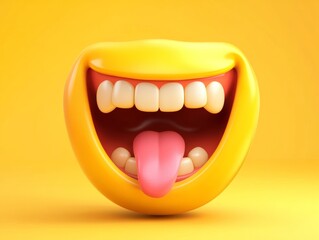 Naklejka premium Laughing Emoji