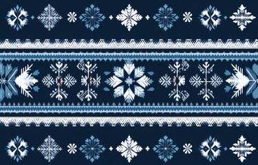 An ethnic floral pattern with abstract geometric elements, this design is perfect for traditional and modern applications, including carpets, wallpapers, clothing, wrapping paper, batik, and fabric