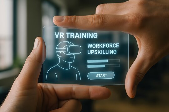 VR Training for Workforce Upskilling using Advanced Technology, offering Virtual Reality, Immersive Learning.