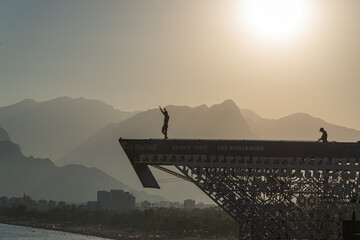 Antalya Red Bull Cliff Diving World Series sunset. 24.08.2024