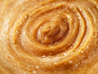 Fototapeta premium Cinnamon roll with sugar glaze